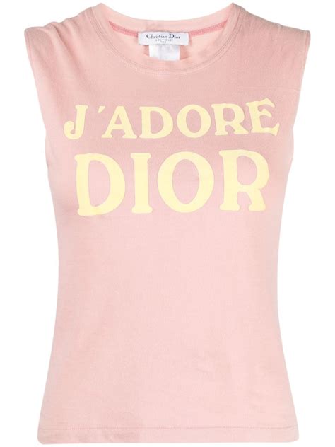 j'adore dior crop top|pre owned christian dior tops.